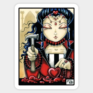 Queen of Hearts - Motivational Sticker